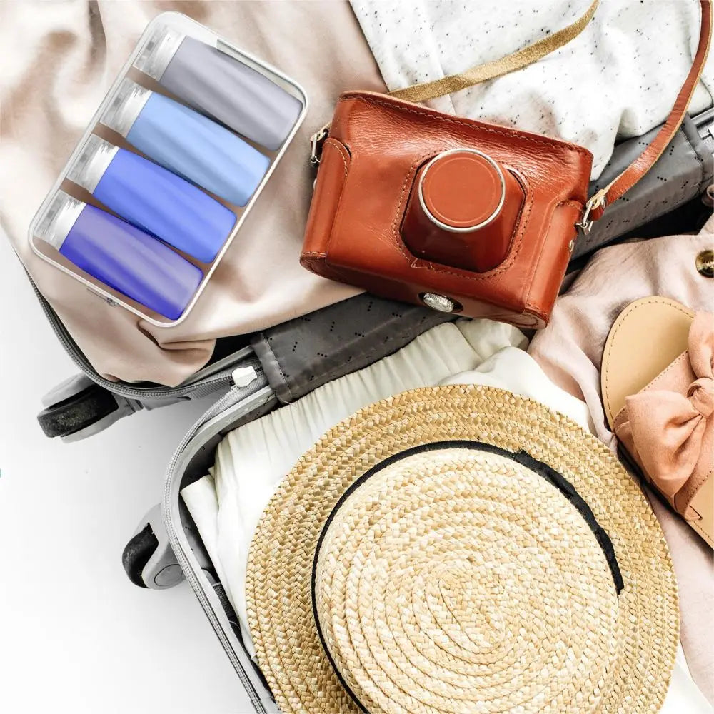 Travel Bottles,Travel Size Containers Leak Proof Squeezable Travel Accessories Refillable for Shampoo Conditioner Lotion Liquids