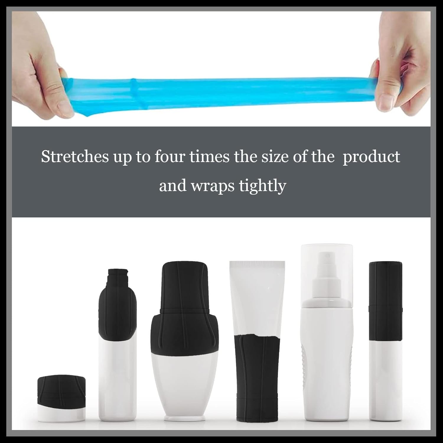 Elastic Sleeve for Leak Proofing Silicone Travel Bottle for Travel Container,Tra